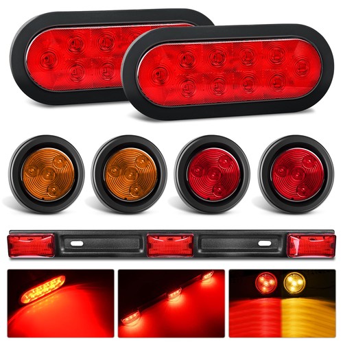 Led trailer light kit oval - trailer,